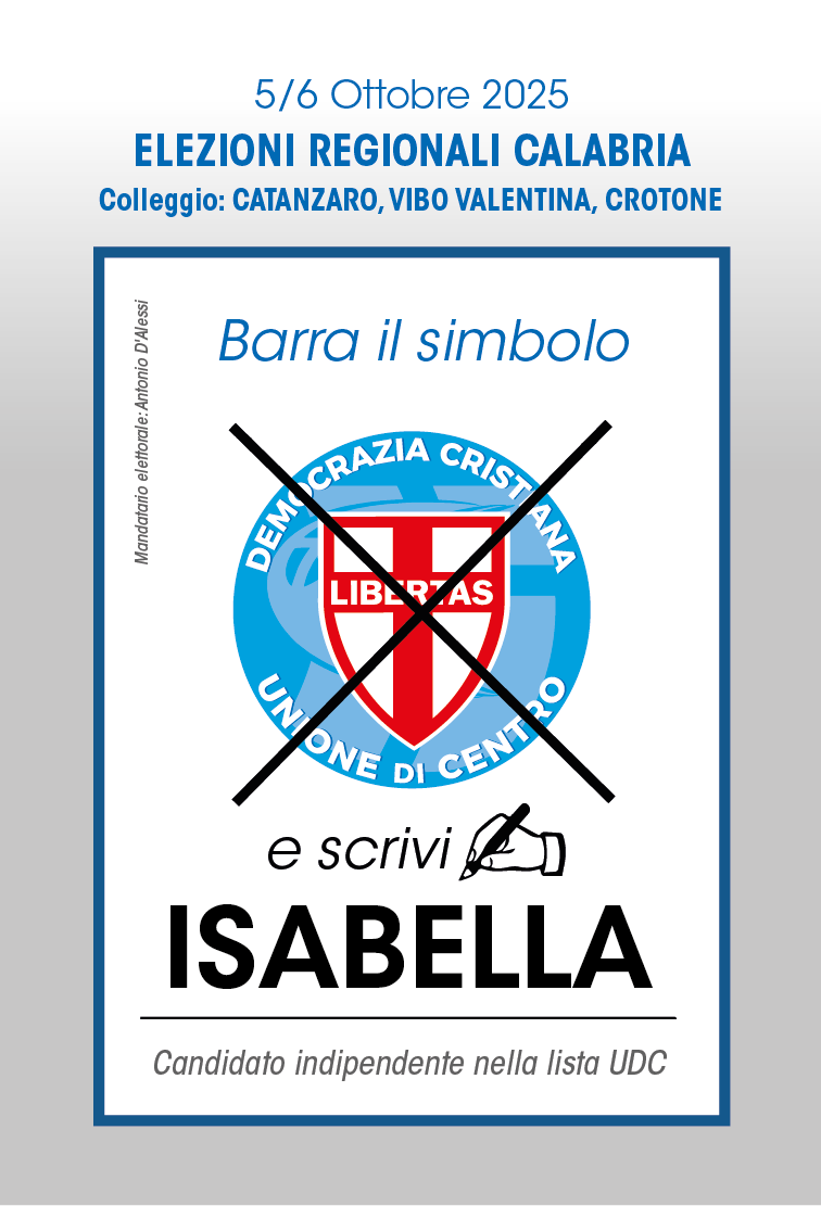 Istruzioni di voto – Giuseppe Isabella – retro